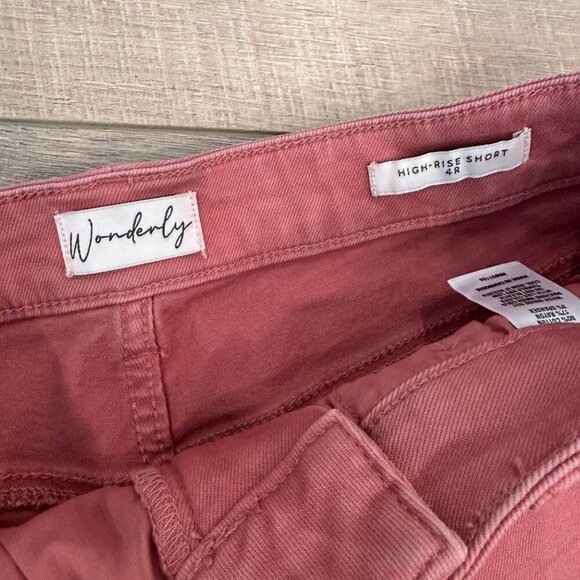 WONDERLY WOMENS PINK SHORTS SIZE 4 REGULAR - Picture 6 of 8